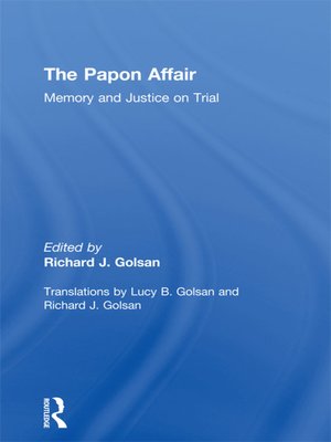 cover image of The Papon Affair